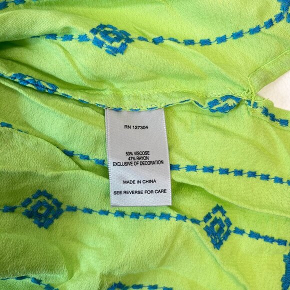 NWOT John Mark Embroidered Woven Multi Patchwork Tunic Top Blouse Shirt Size 3X - Picture 9 of 13